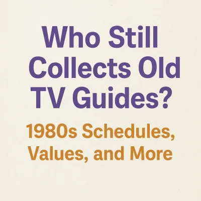 Who Still Collects Old TV Guides thread image featuring 1980s schedules and vintage magazine discussion
