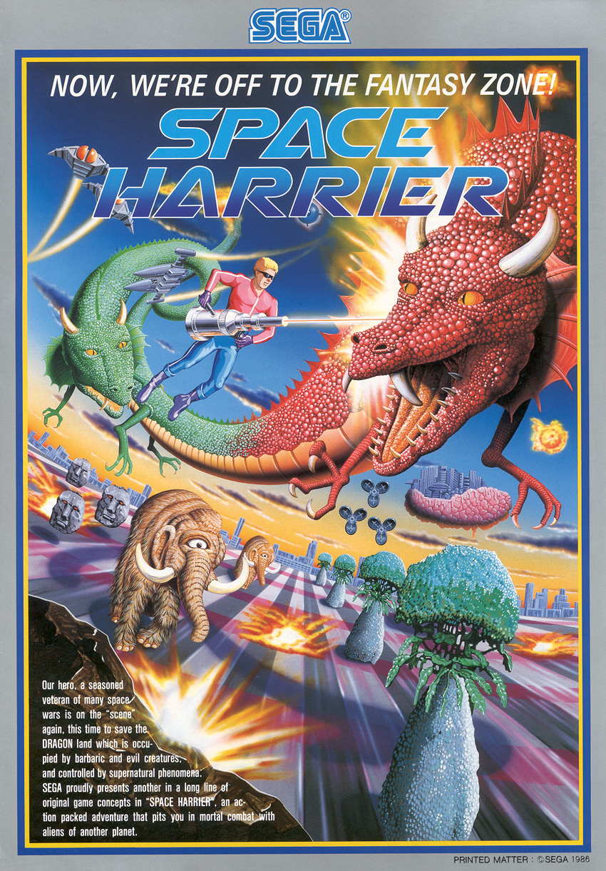 Space Harrier box art