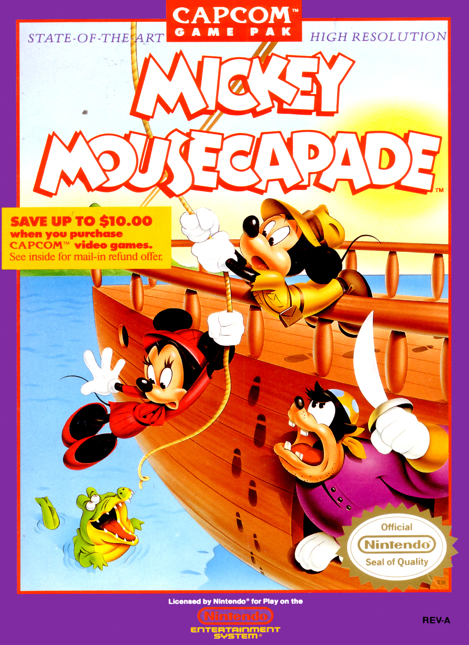 Mickey Mousecapade box art