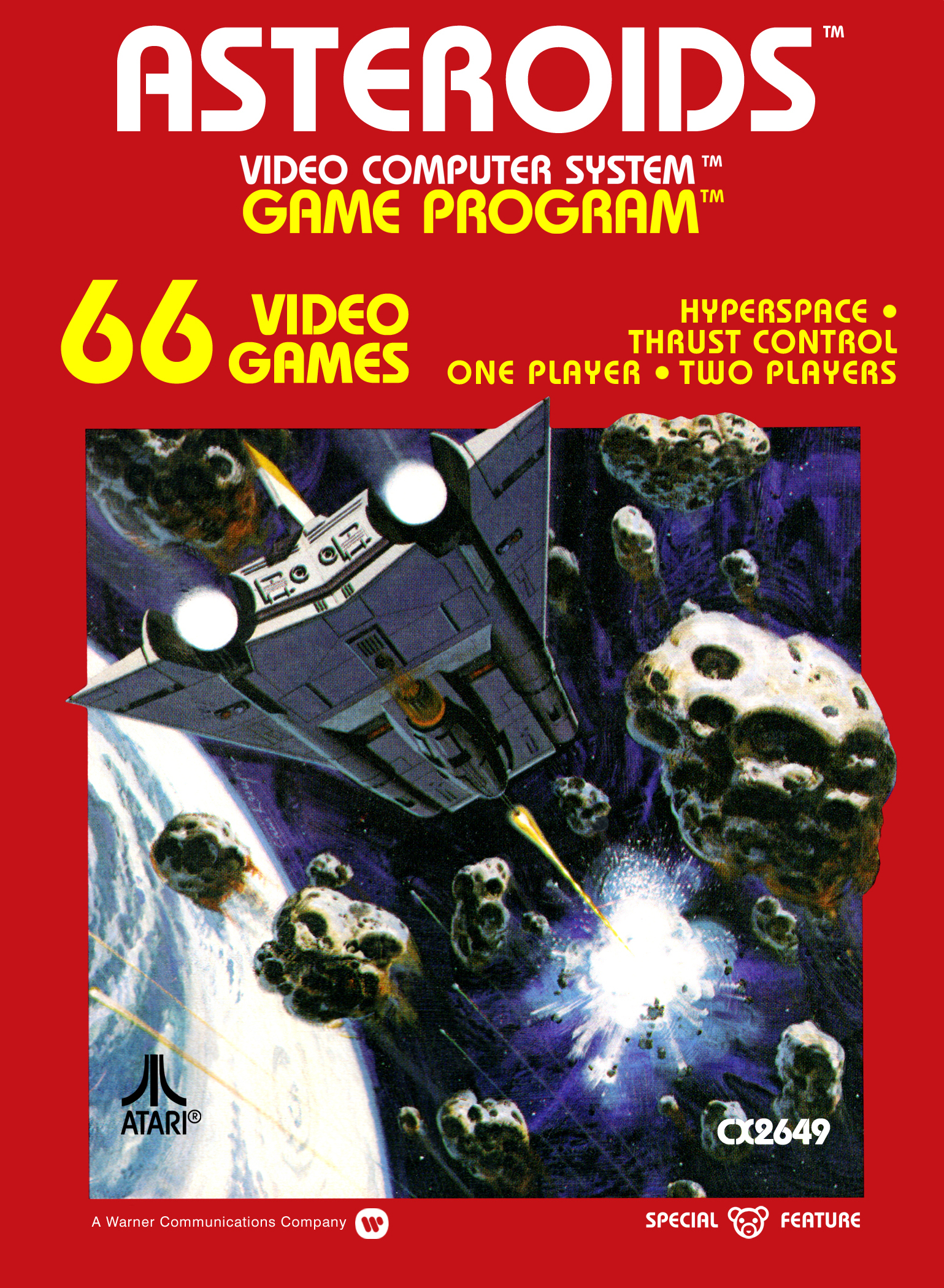 Asteroids box art