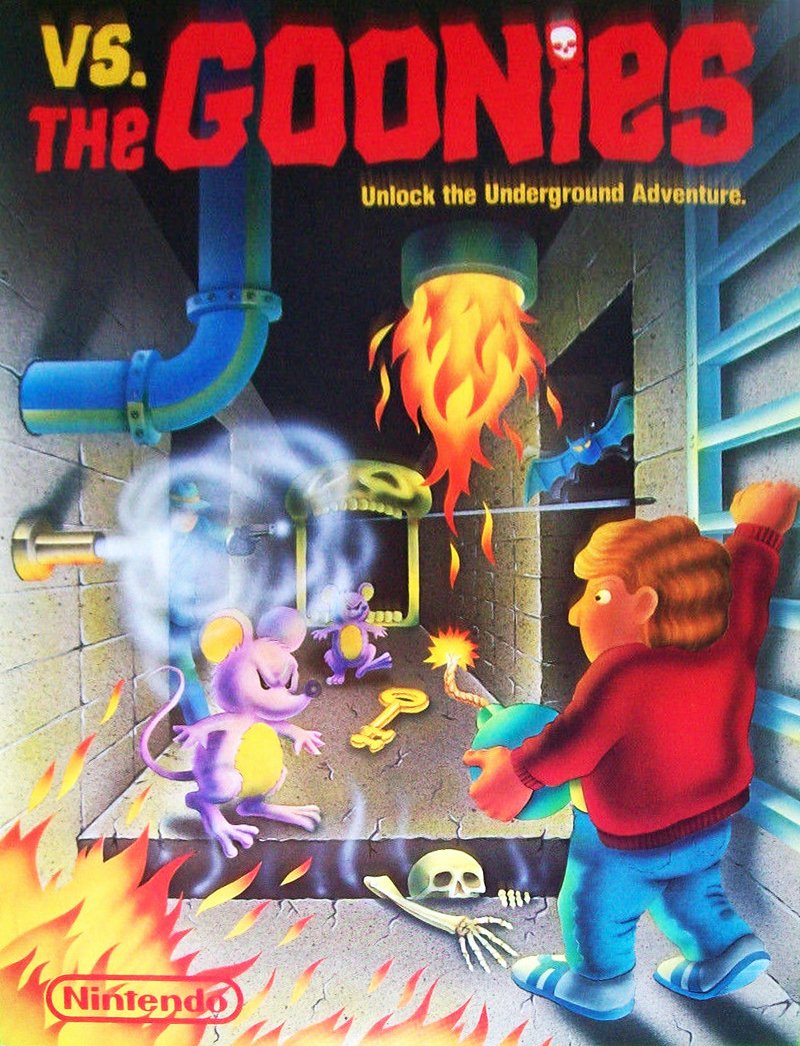 Vs. The Goonies box art