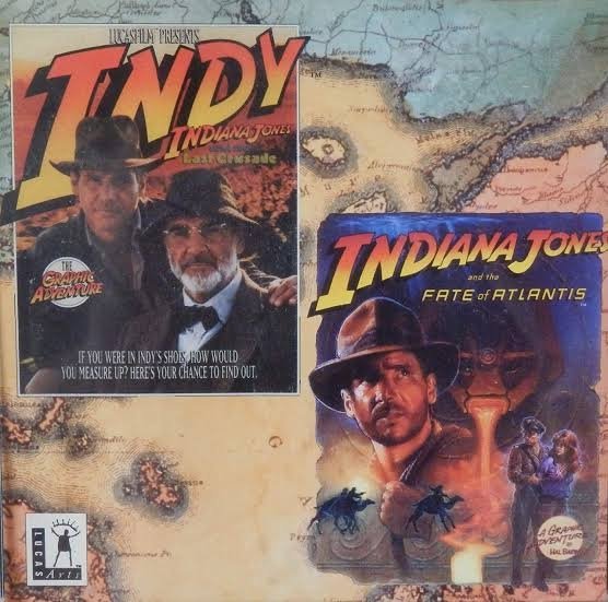 Indiana Jones and the Fate of Atlantis/Indiana Jones and the Last Crusade box art
