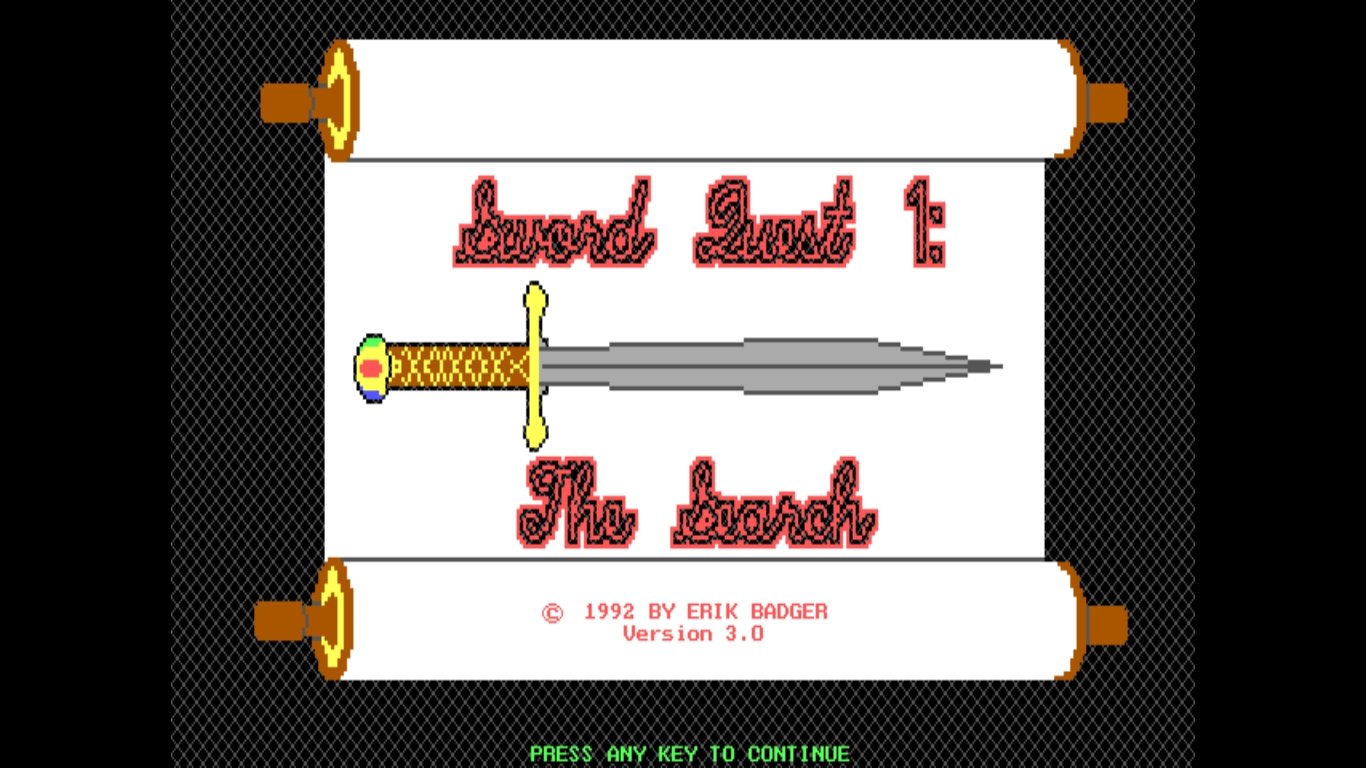 Sword Quest I: The Search box art
