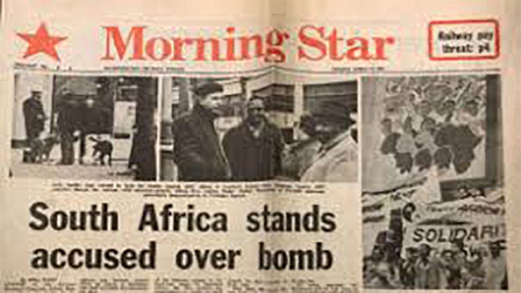 On This Day: March 14 1982 The South African Government Bombed the African National Congress Headquarters in London