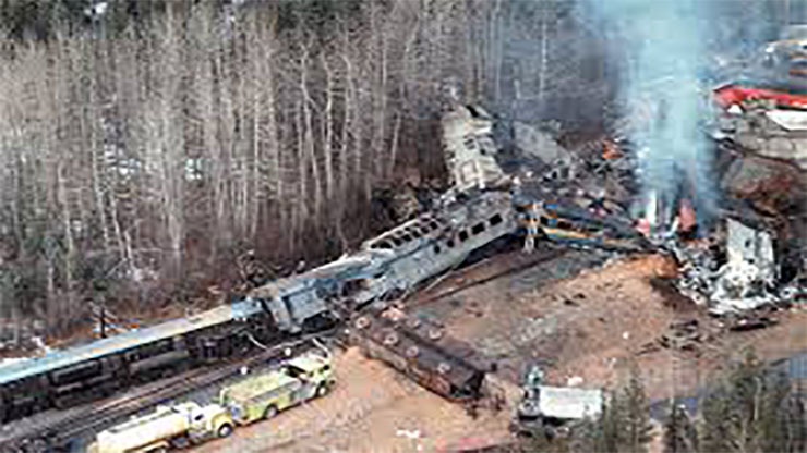 The Hinton Train Collision in Alberta, Canada in 1986