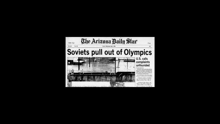 On This Day: May 8, 1984 - USSR Announces Boycott of 1984 Summer Olympics