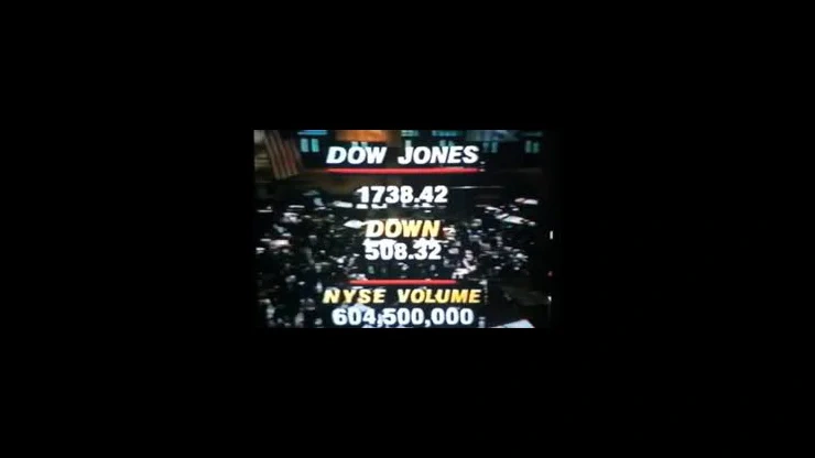 On This Day October 19 1987 - Black Monday Hit the United States After the Dow Jones Fell 508 Points