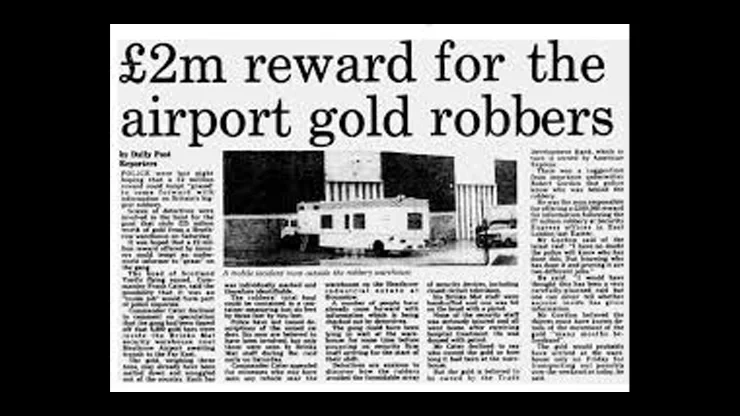 On This Day November 26 1983 – Over 26 Million Dollars in Gold Bars Were Stolen from the Brinks Mat Vault at Heathrow Airport in London