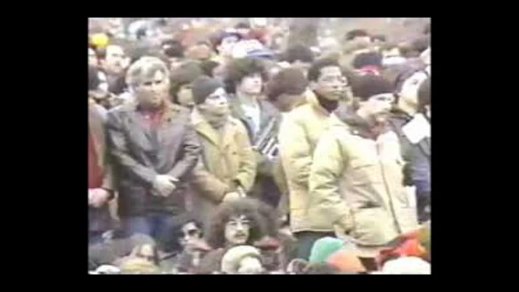 On This Day December 14 1980 – Over 100000 People Attended a Public Vigil at Central Park for John Lennon