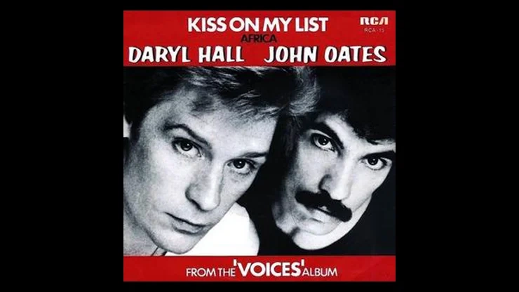 On This Day January 24 1981 - Kiss On My List by Daryl Hall & John Oates Became the Number One Song in America